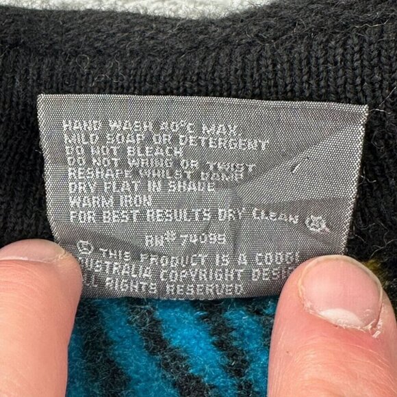 Vintage Coogi Australia  Wool Cardigan Women's Size Medium Biggie Smalls - Picture 11 of 15